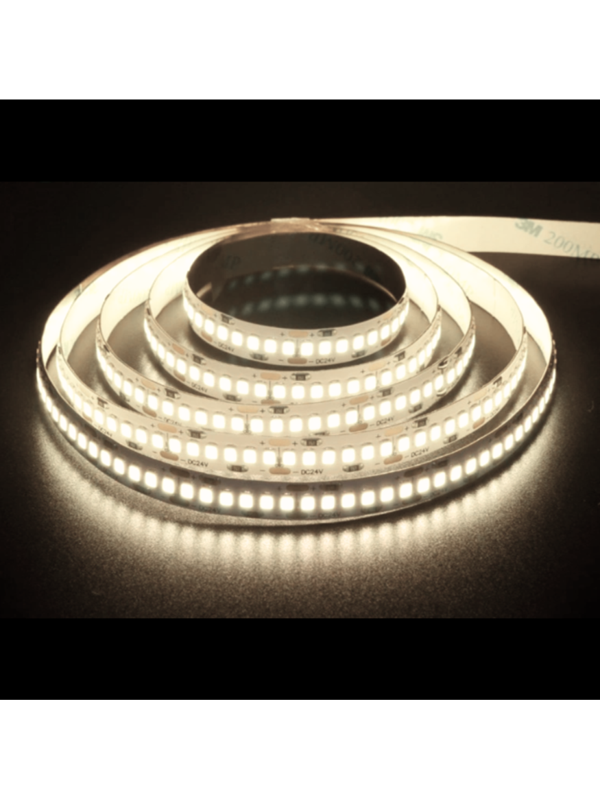 CINTA 24V 2835 20W/MT IP20 240LED/MT 4000K (Luz Neutra) C/ADHESIVO 10M 3