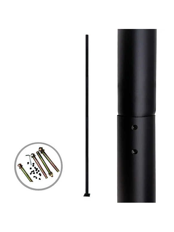 Poste Metálico Armable 4 Metros 76mm 1