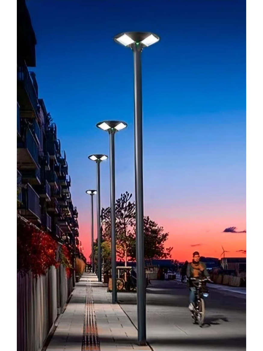 Poste Metálico Galvanizado 4 Metros Ø76mm para Luminarias 4