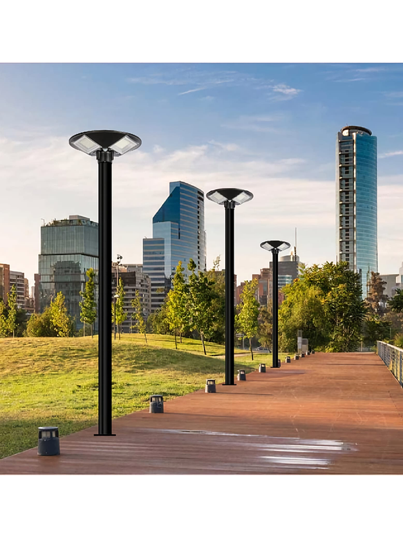 Alumbrado Publico Pagoda SOLAR 150W Luz Fria C/Remoto IP65 6