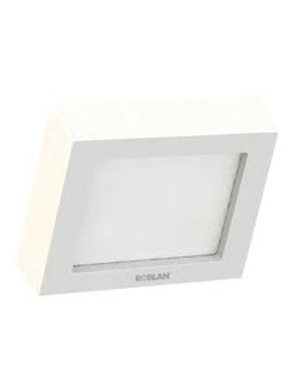 Plafón LED Cuadrado 18W Luz Cálida IP44 Blanco 2