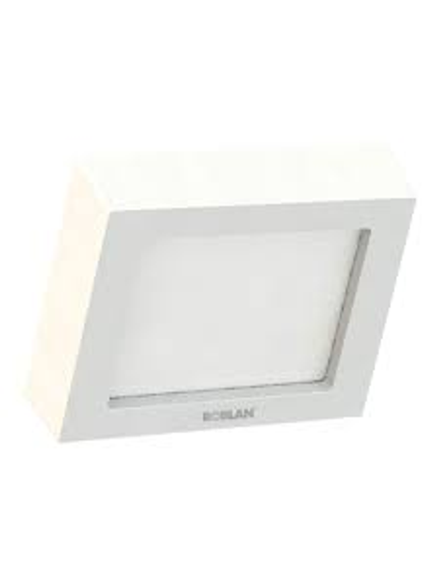 Plafón LED Cuadrado 18W Luz Cálida IP44 Blanco 2