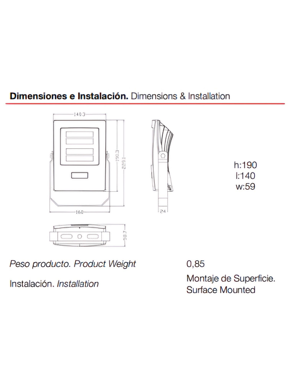 Proyector LED ROBLAN 30W 4100K IP65 Negro 2