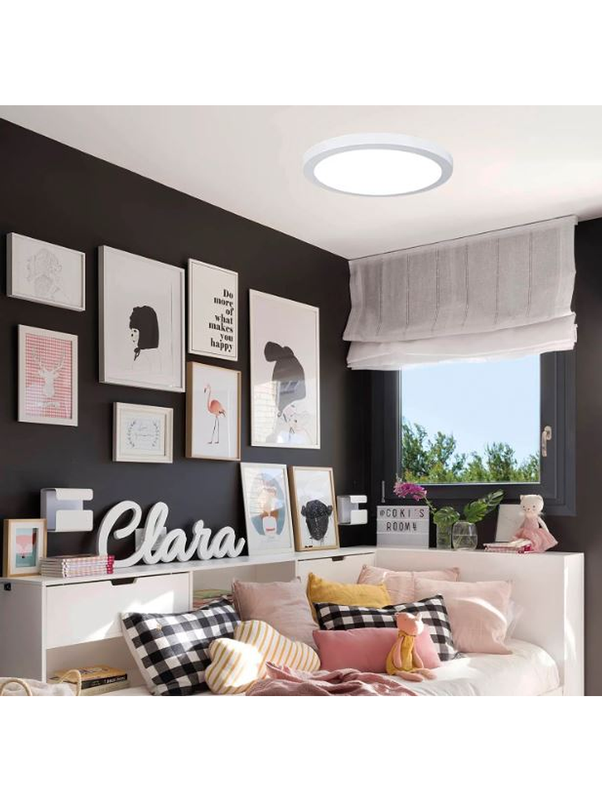 Plafón sobrepuesto redondo 12W 3000K 1000lm Ø14cm 4