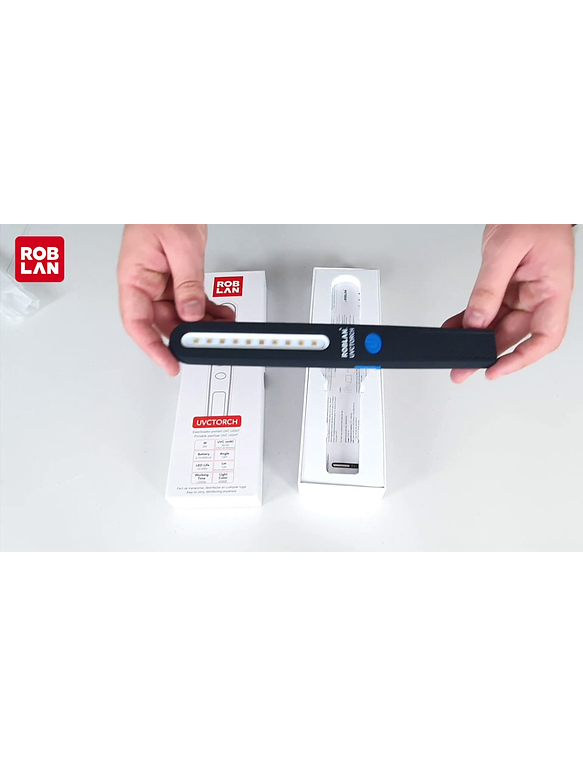 Linterna ROBLAN UV-C 270-280nm Germicida y Linterna 6000K 120lm 2