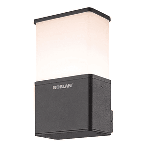 Aplique LED Exterior 9W Luz Cálida IP54 Gris Oscuro