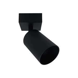 Foco Sobrepuesto Simple Cielo/ Muro GU10 Negro