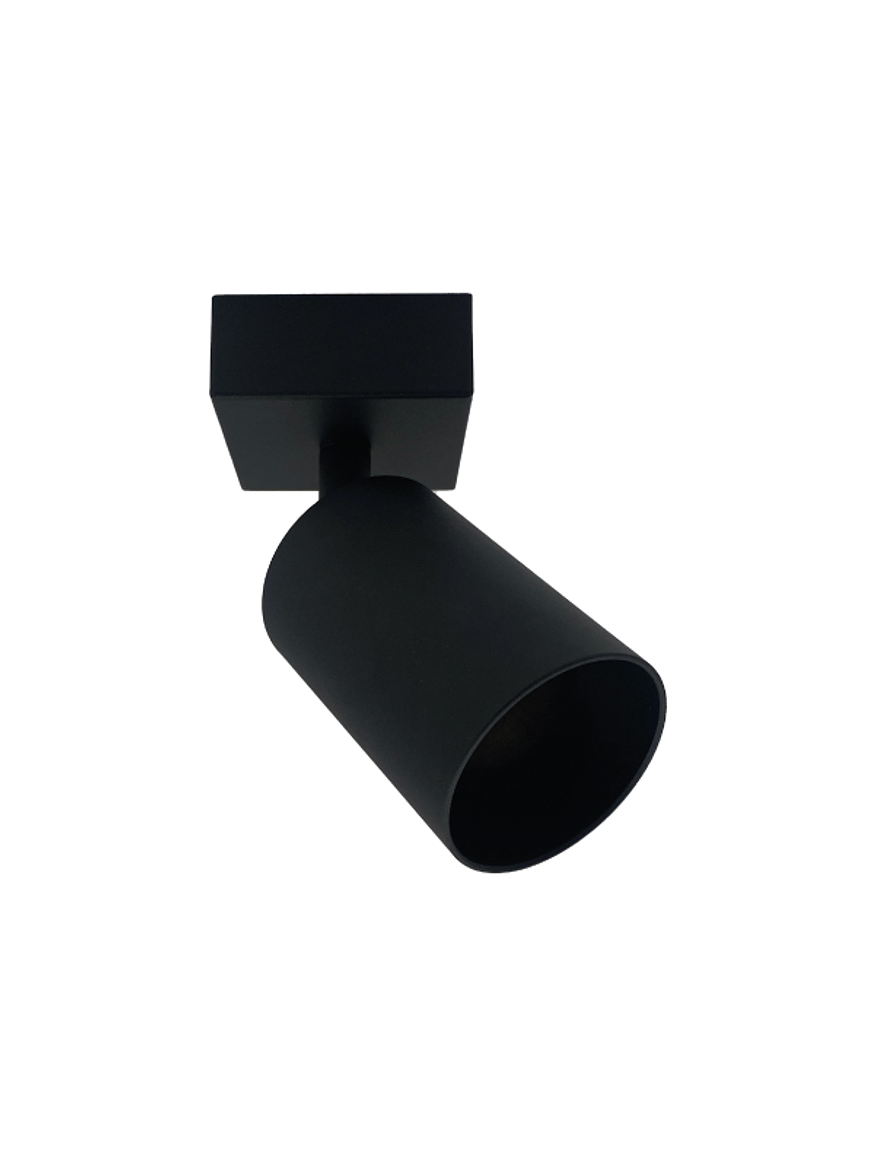 Foco Sobrepuesto Simple Cielo/ Muro GU10 Negro 1