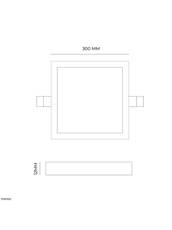 Embutido Slim LED Cuadrado 24W 4000K Luz Neutra 2