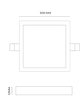 Embutido Slim LED Cuadrado 24W 4000K Luz Neutra - Miniatura 2