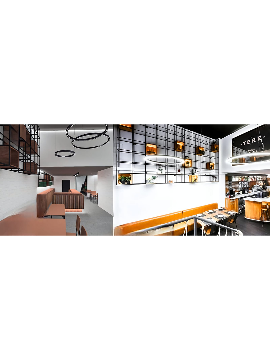 Luminaria Colgante Roblan VSET Circular 60W CCT 3000K/4000K/5700K Negro 180cm 2