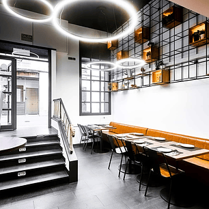 Luminaria Colgante Roblan VSET Circular 30W CCT 3000K/4000K/5700K Negro 60cm