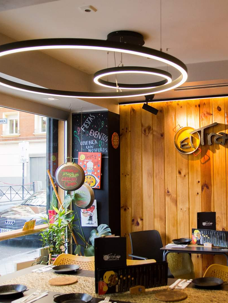 Luminaria Colgante Roblan VSET Circular 30W CCT 3000K/4000K/5700K Negro 60cm 3