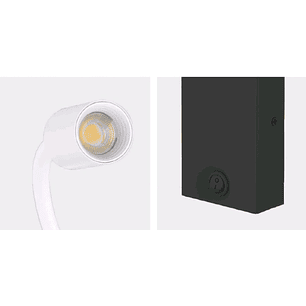 Aplique LED Lectura SKRYPT 3W 3000K Blanco Orientable