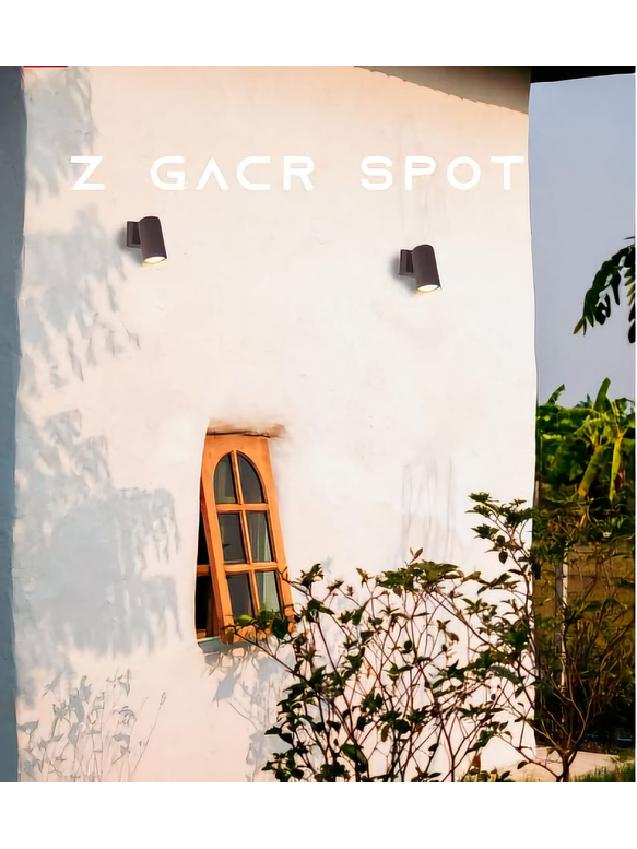 Aplique LED Exterior 13W 40° 3000K IP65 Gris Oscuro 2