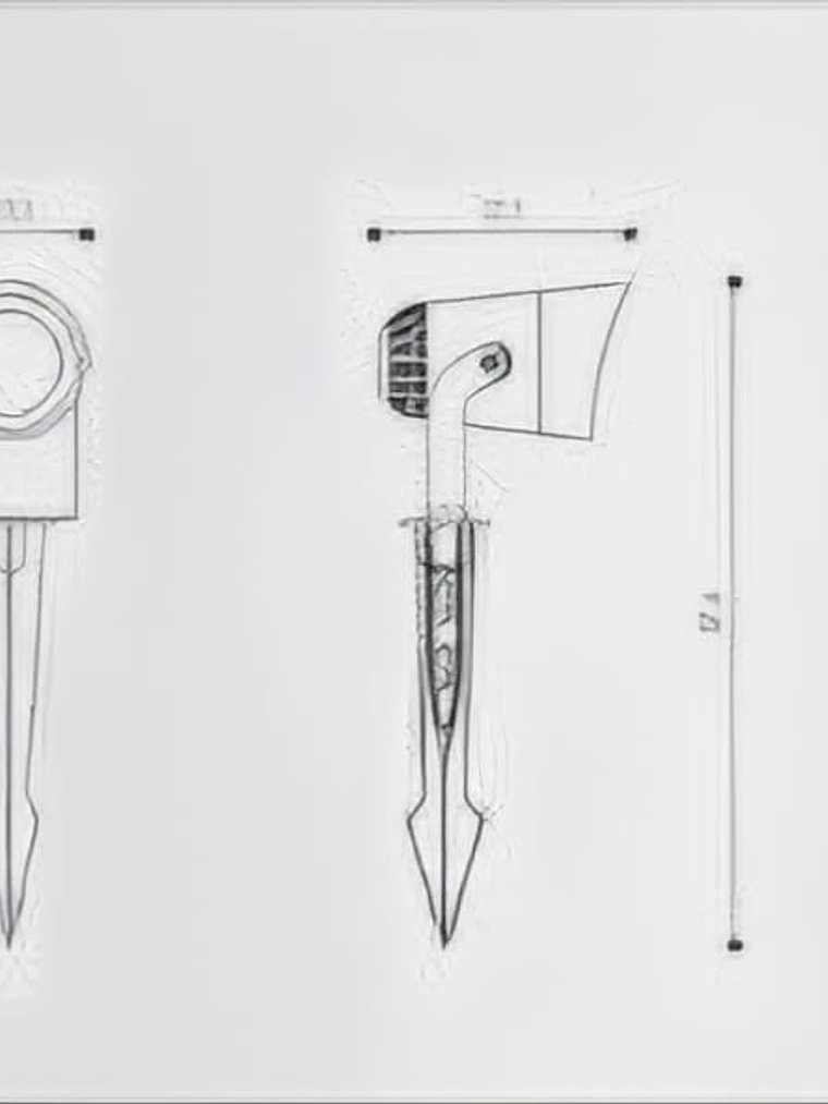 Estaca LED ROBLAN 4,7W Luz Cálida  IP54 Gris Oscuro  5