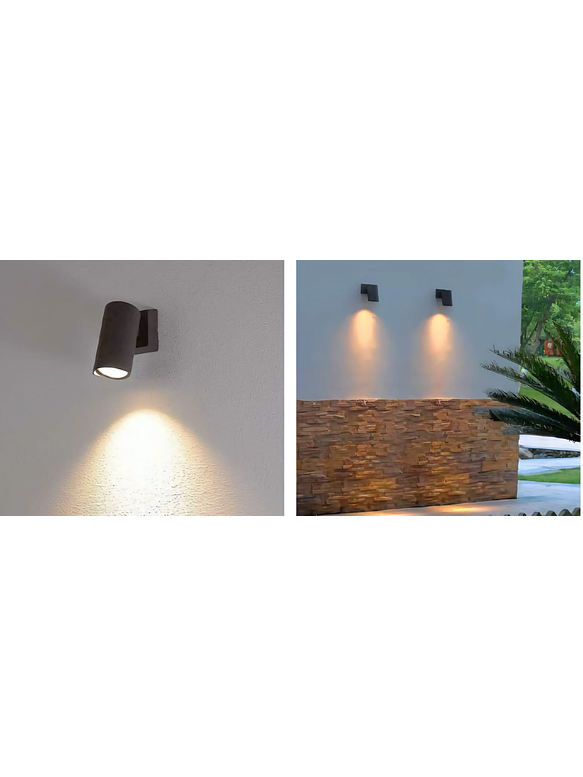 Aplique LED Exterior 13W 15° 3000K IP65 Gris Oscuro 6