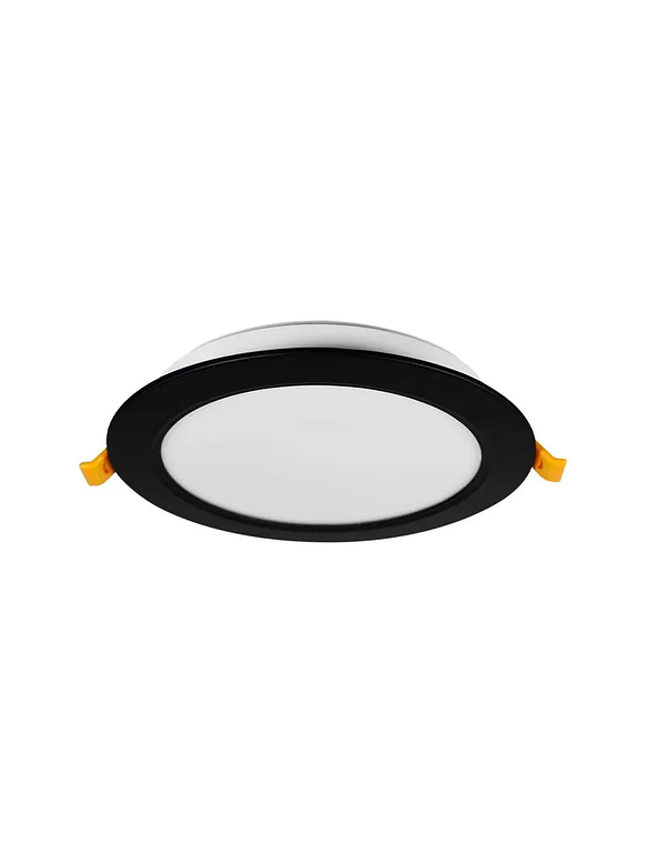 Panel Slim Embutido Redondo 18W 3000W IP54 Borde Negro 2