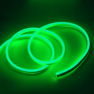 Cinta Led Neón VERDE PVC 6*12mm 5mts 12v 14w/mt IP66