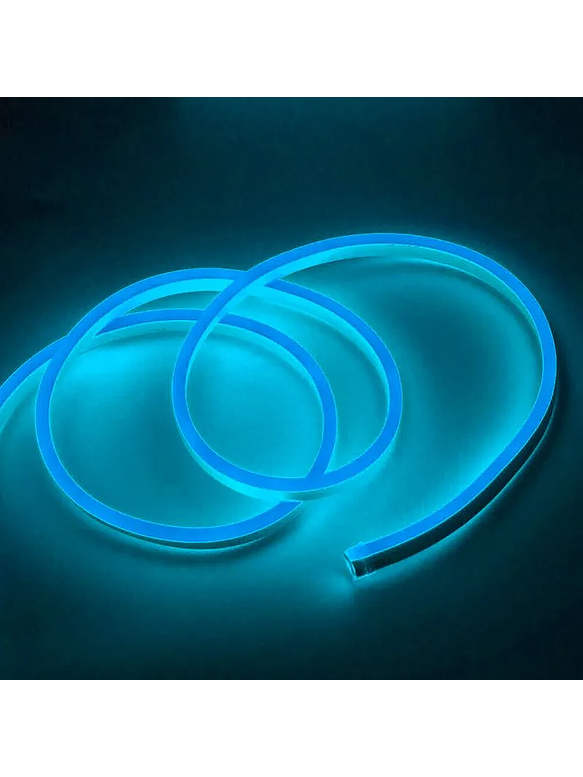 Cinta Led Neón Azul PVC 6*12mm 5mts 12v 14w/mt IP66 6