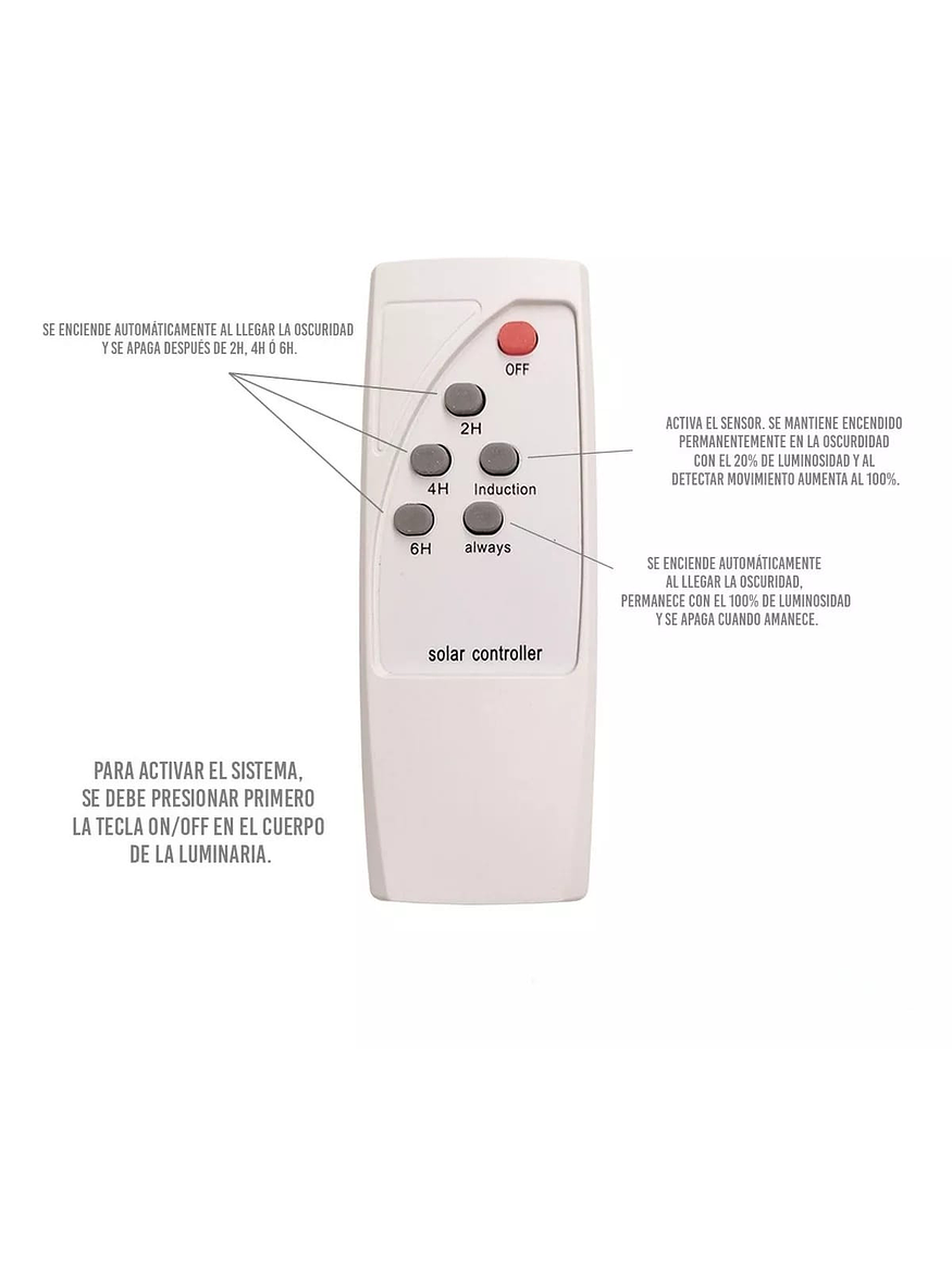 Alumbrado Público Solar Pagoda 150W Luz Cálida IP65 con Control 9