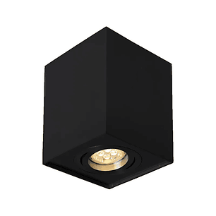 Aplique Cielo Cuadrado Negro Gu10 No incluye ampolleta 