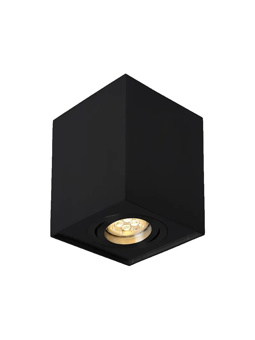 Aplique Techo Cuadrado Negro 1xGU10 IP20 1