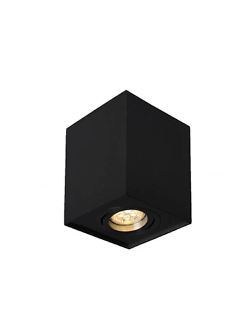 Aplique Techo Cuadrado Negro 1xGU10 IP20 2