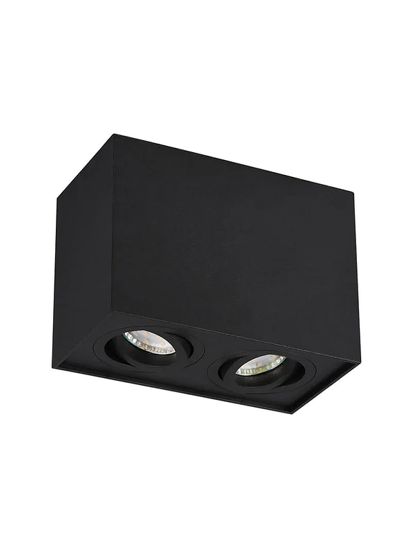 Foco Sobrepuesto Cielo Doble Cielo GU10 Negro 1