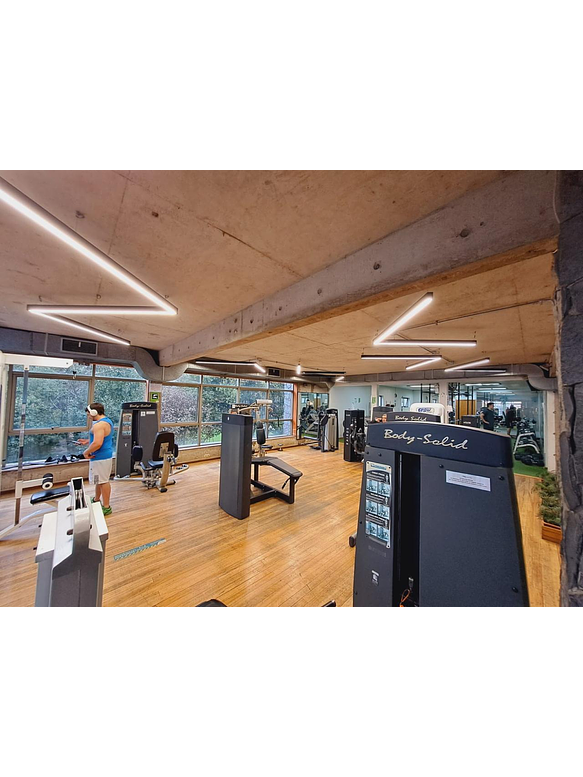 Colgante Lineal 40W Luz Cálida 120cm Carcasa Negro  3