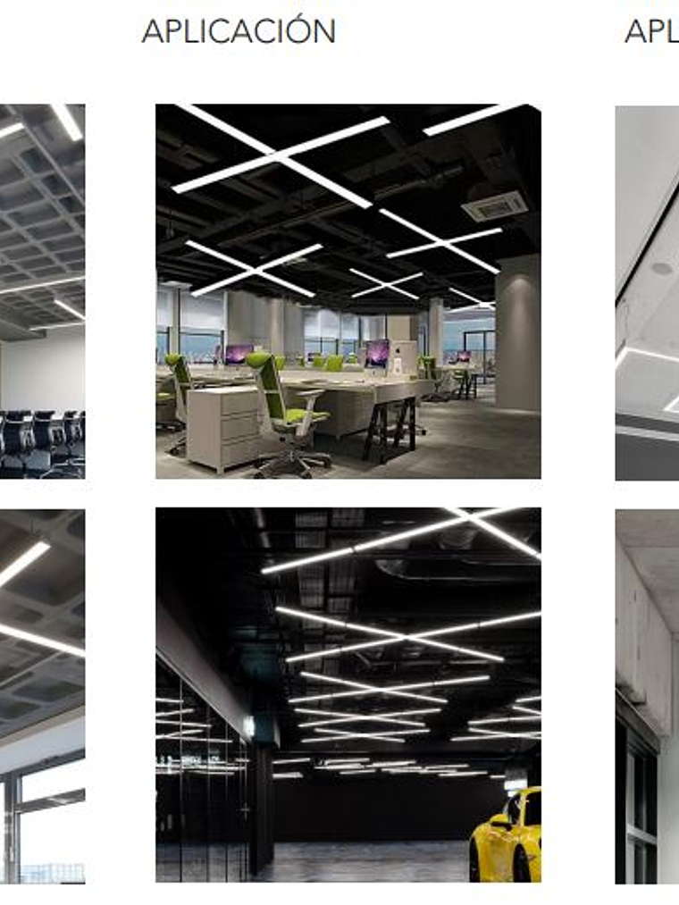 Colgante Lineal 40W Luz Cálida 120cm Carcasa Negro  4