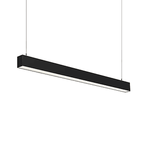 Colgante Lineal LED 40W 120cm Luz Cálida 3000K Negro