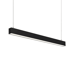 Colgante Lineal 40W Luz Cálida 120cm Carcasa Negro 