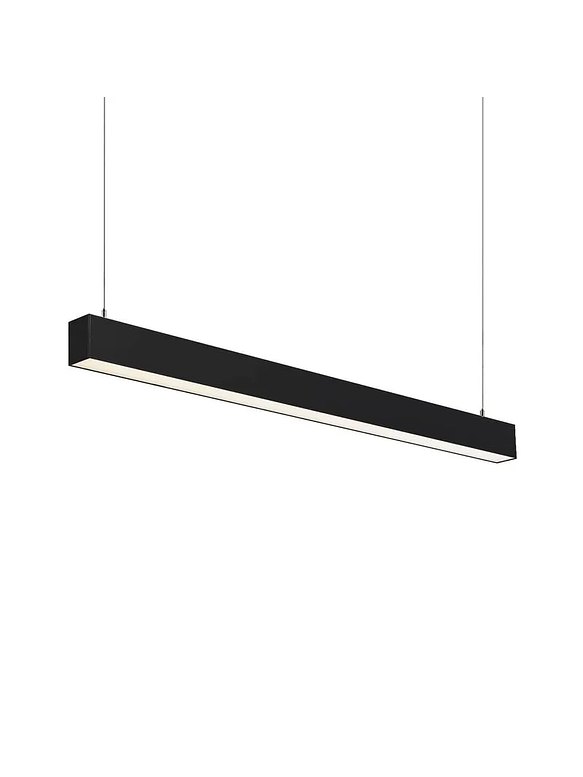 Colgante Lineal 40W Luz Cálida 120cm Carcasa Negro  1