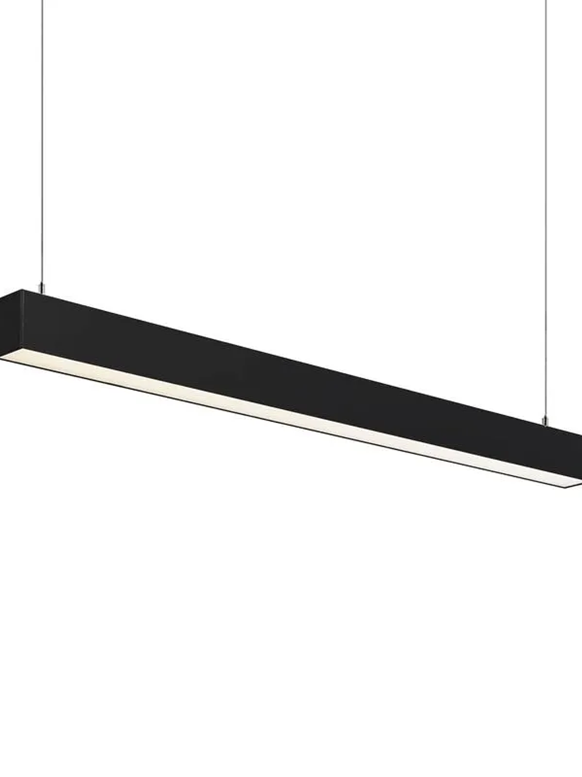 Colgante Lineal 40W Luz Cálida 120cm Carcasa Negro  1