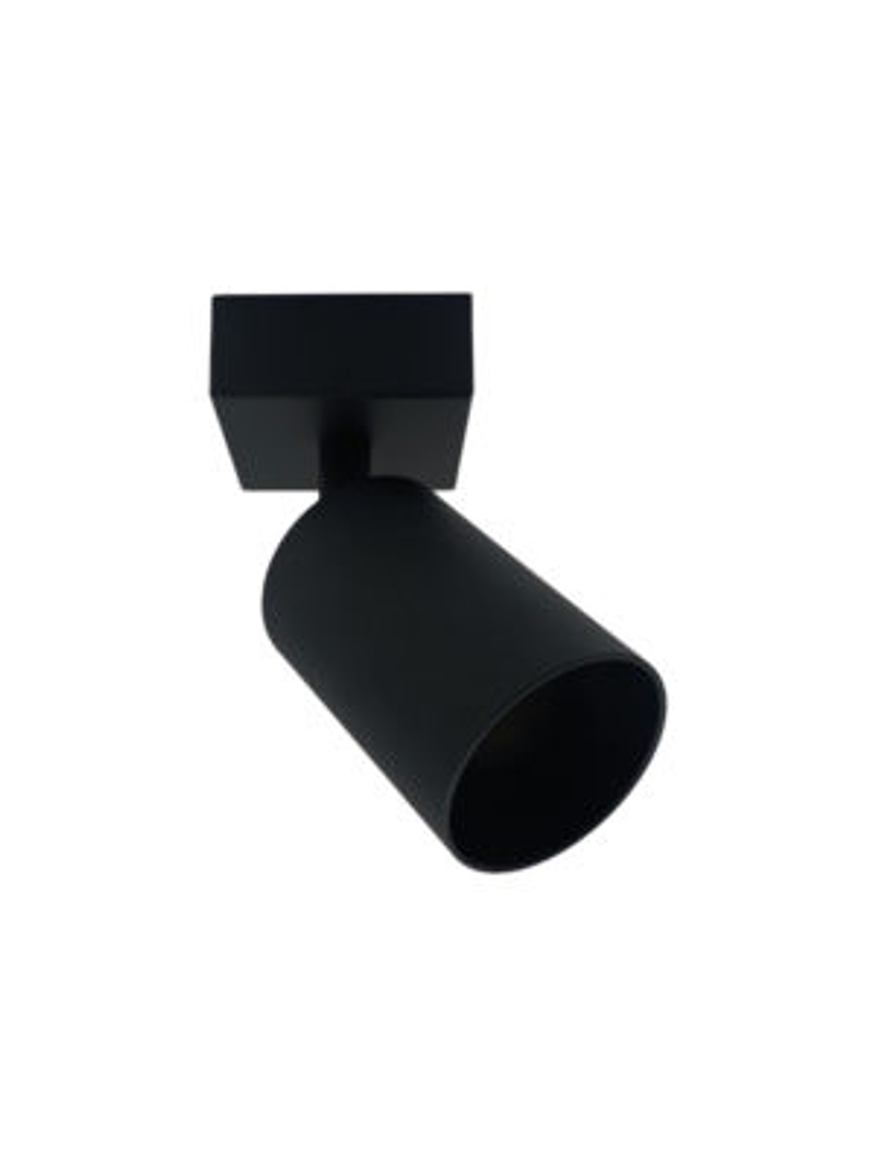 Pack Aplique Simple Cielo/Muro Negro GU10 + 1 Ampolleta 2