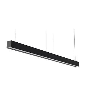 Luminaria Lineal Colgante LED 36W Cálido Carcasa Negra 