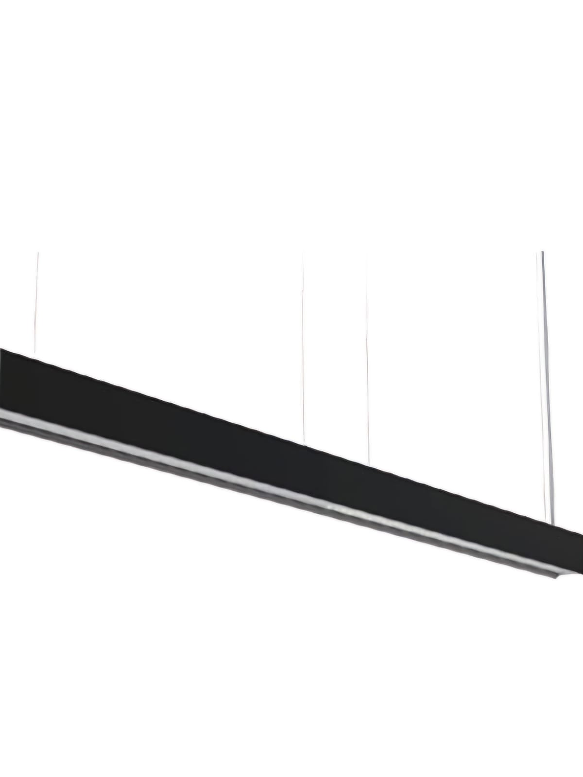 Luminaria Lineal Colgante LED 36W Cálido Carcasa Negra  1