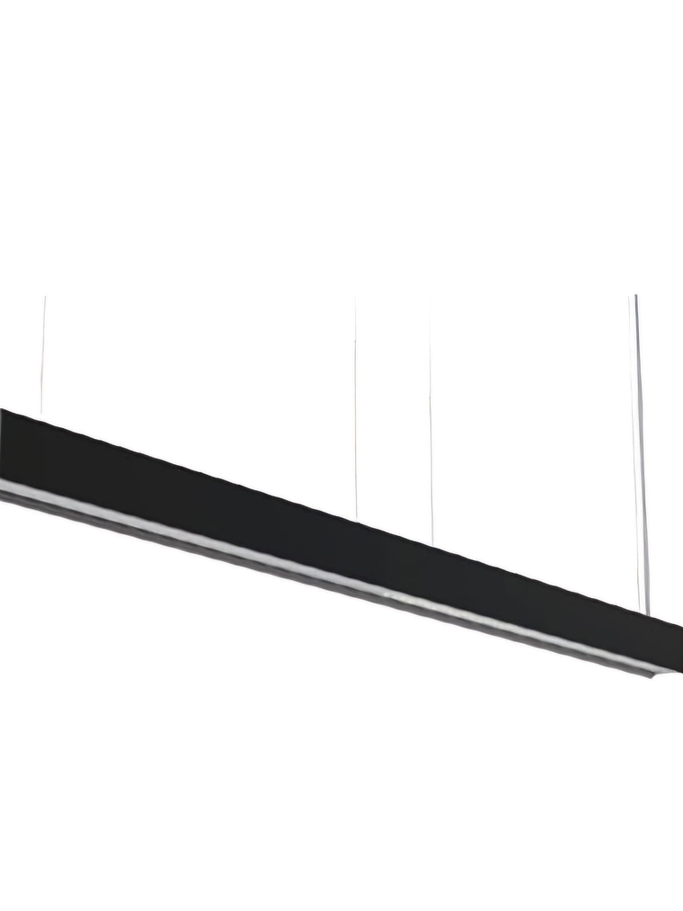 Luminaria Lineal Colgante LED 36W Cálido Carcasa Negra  1
