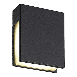 Aplique LED Exterior DELTA 4,8W 3000K IP54 Gris Oscuro