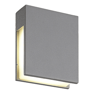 Aplique LED Exterior DELTA 4,8W 218lm 3000K IP54 Plata