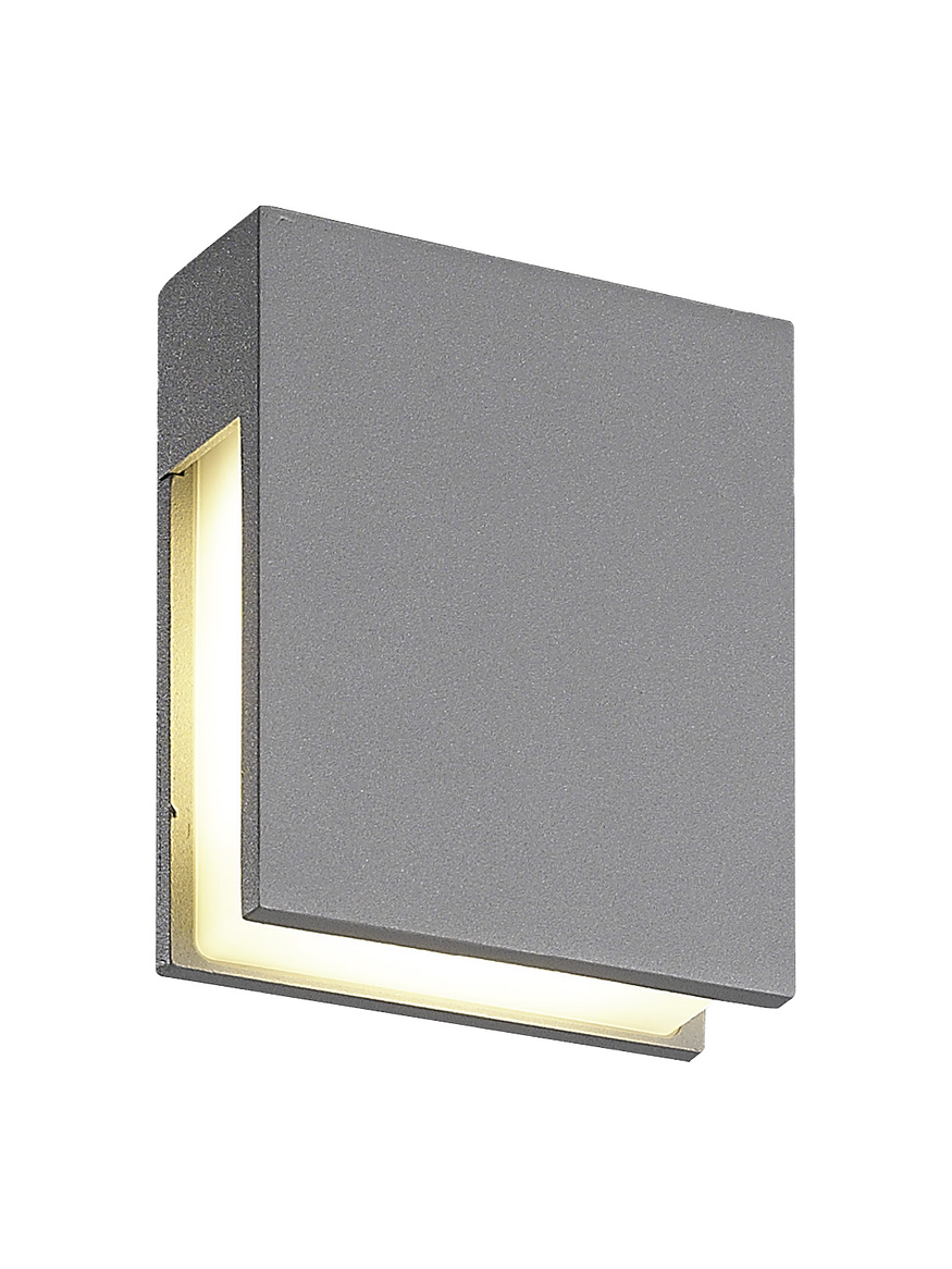 Aplique LED Exterior DELTA 4,8W 218lm 3000K IP54 Plata 1
