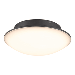 Plafón LED Exterior 12,5W 1156Lm 3000K IP54 Gris Oscuro  