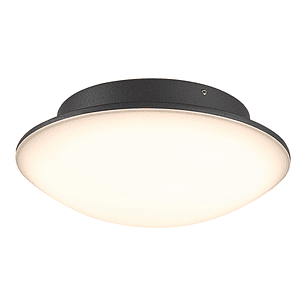 Plafón LED Exterior 12,5W 1156Lm 3000K IP54 Gris Oscuro  