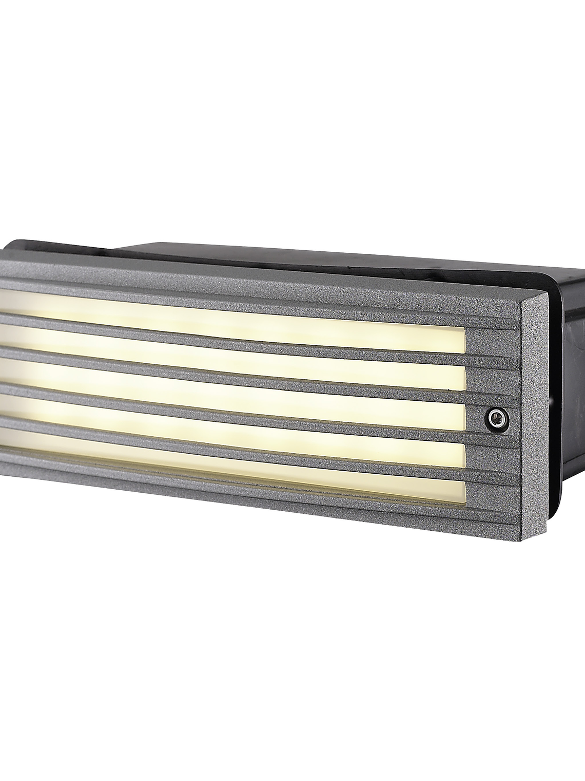 Embutido Muro 4W LED exterior  193lm 90º 3000K IP54 - Plata c/rejilla 1