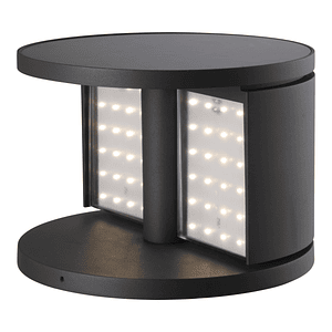 Bollard Solar LED Roblan Navi 3W Luz Cálida IP54 – Gris Oscuro