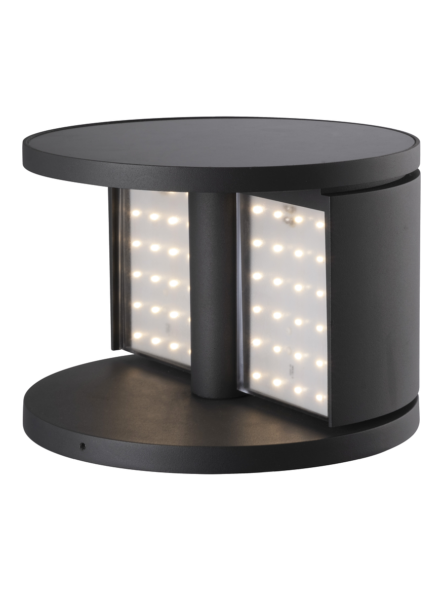 Bollard Solar LED Roblan Navi 3W Luz Cálida IP54 – Gris Oscuro 1