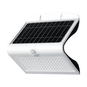 Aplique Solar Led 7W Con Sensor blanco negro IP65
