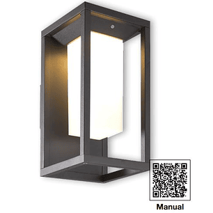 Aplique Solar ROBLAN ALBA LED 2,2W 205lm 3000K IP54 Gris Oscuro