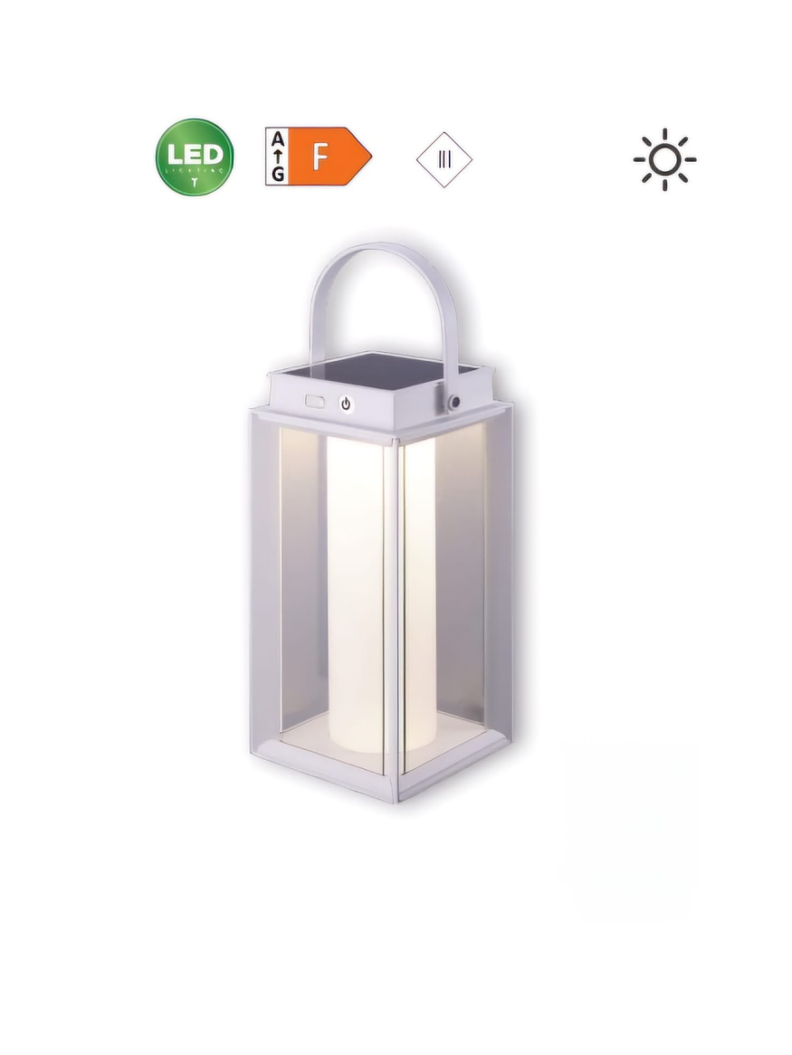 Luminaria ALPH ROBLAN Portátil 15SMD 3000K Blanca con Batería 5